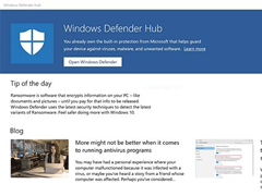 ΢ܛl(f)Win10(yng)óWindows Defender Hub