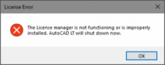 AutoCAD 2020ܛʾSe`License managerûδ_bôk